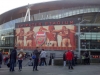 Outside the Emirates Stadium