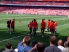 Man Utd plyers warming up before Arsenal vs Man Utd Season 2010-11