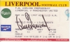 Away End ticket stub signed by Gary Pallister who scored twice - Liverpool vs Man Utd 1996-97