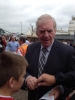 Lawrie McMenemy outside St Mary's Season 2012-13