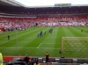 Players warm up, before Sunderland vs Man Utd premier League Season 2011-12