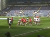 Blackburn vs Man Utd - Premier League 2009-10 - view from away end of players warming up