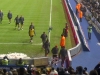 Before Birmingham city vs Man Utd Premier League Season 2010-11 - snow on side of pitch