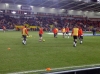 Man Utd players warming up, before Blackpool vs Man Utd January 2011