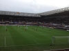 Swansea vs Man Utd, view from away section, December 2012