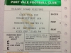 My ticket stub from Port Vale vs Man Utd in 1994