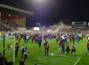 Fans invade the pitch after 5 - 5 draw with Blades to get to Wembley