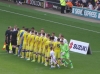 Player line up before MKD v Leeds, Sept 2015