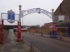 The entrance to Kingsmeadow. Feb 2016 AFC Wimbledon v Luton T