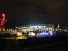 London Stadium after dark WHU v Domzale Aug 2016