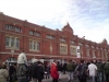 On Stevenage Road outside Fulham's magnificently preserved Johnny Haynes Stand