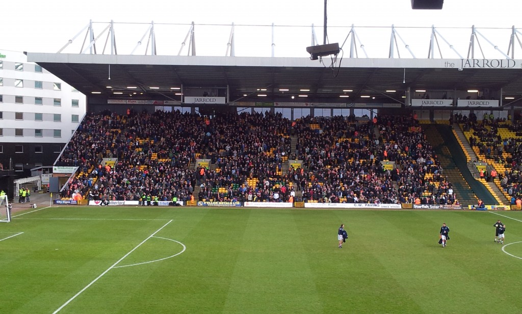 Luton town fans fa cup carrow road norwich city