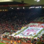 Anfield Kop the home of LIverpool FC