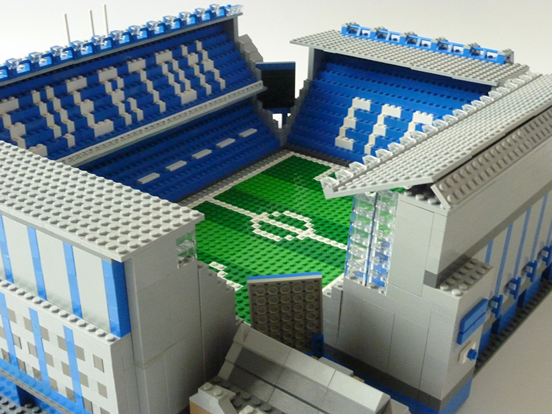 Everton Goodison Park Lego Brick Stand