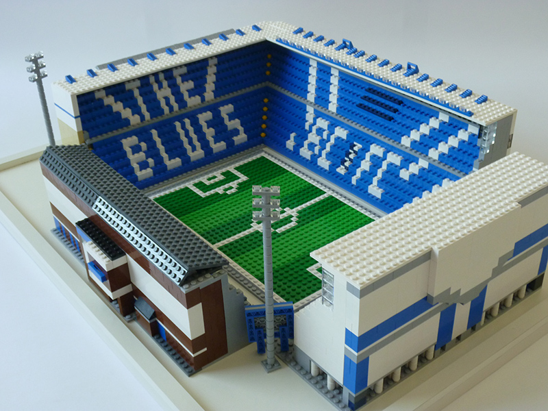 Birmingham City St Andrews Lego Brick Stand