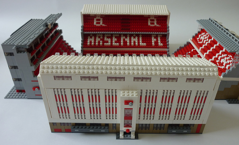 Arsenal's Highbury Stadium Lego Brick Stand