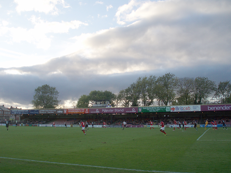 York City v Mansfield League two 2014 Bootham Crescent