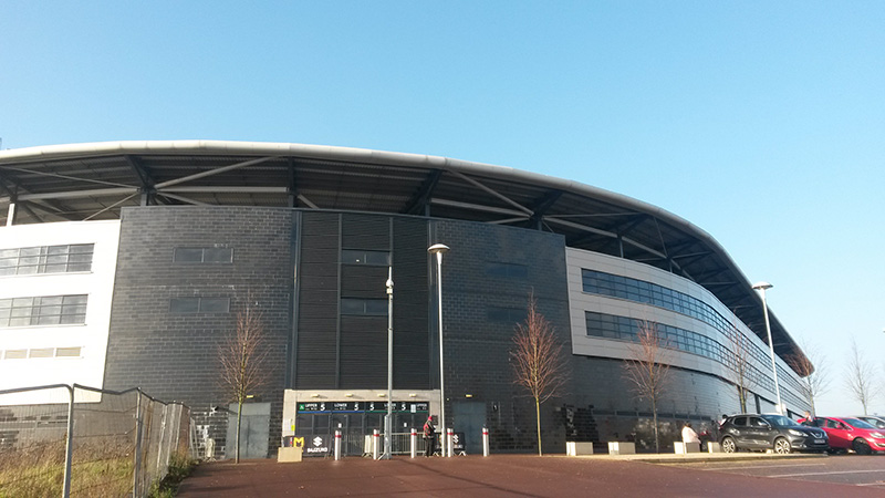 Outside view of stadium mk milton keynes
