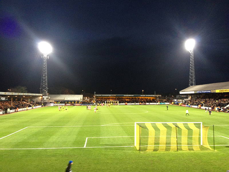 Cambridge United v Fleetwood Town in the FA Cup first round 2014