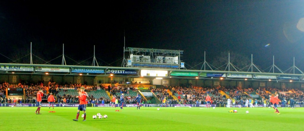 Huish Park the home of Yeovil town plays host to England u16 v Scotland u16