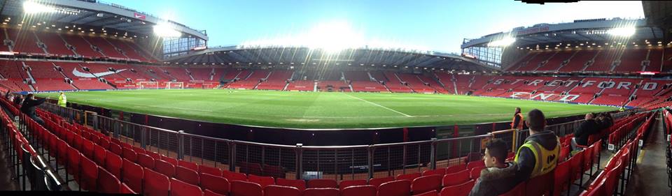 panoramic photo of old trafford the ground of premier league manchester united