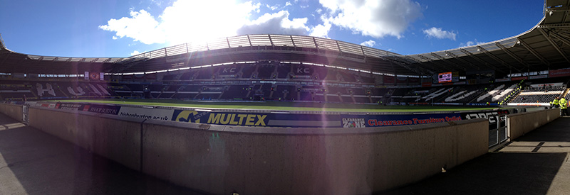 Panoramic of Hull City's KC Stadium