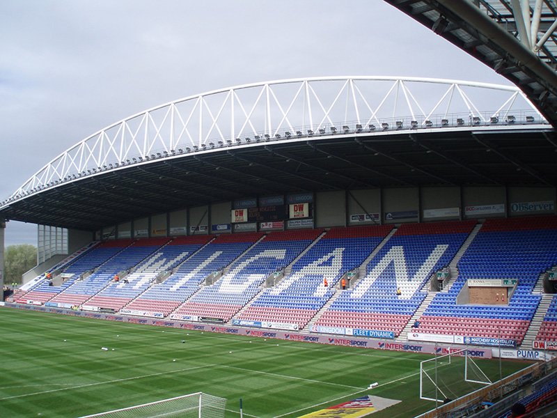 DW Stadium formerly the JJB Stadium Wigan