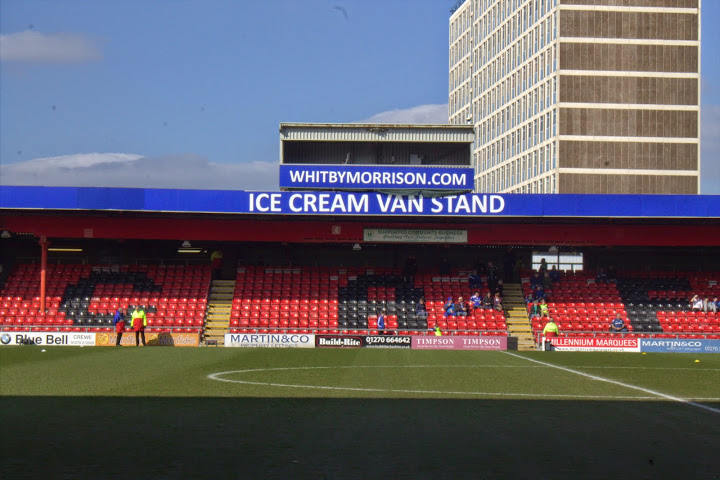 Ice Cream Van Stand at Crewe's Alexandra Stadium