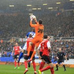 arsenal goalkeeper Emilio Martínez on loan at rotherham united playing against birmingham