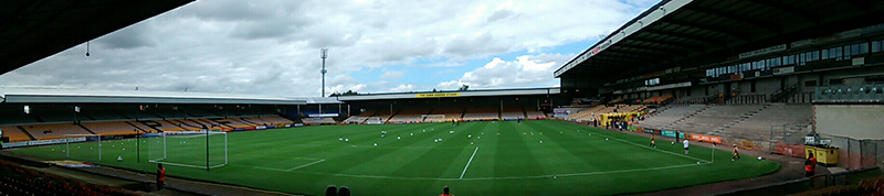 Panoramic of port vale's vale park stadium