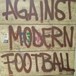 against modern football graphite slogan.