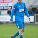 Former Blackpool and Southampton striker Brett Ormerod playing for Padiham