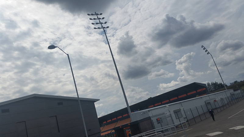 Outside barnet's new ground the hive