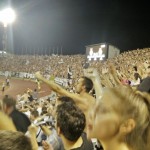 A view of the crowd when Partizan took the lead 3-2