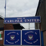 gates at brunton park the home of league 2 side carlisle united