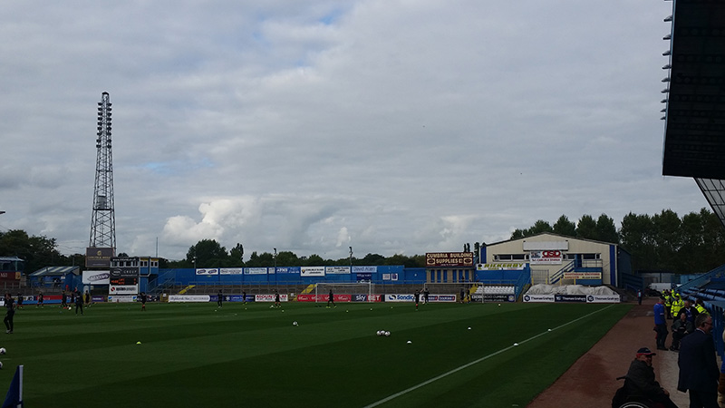 terrace behind the goal at brunton park