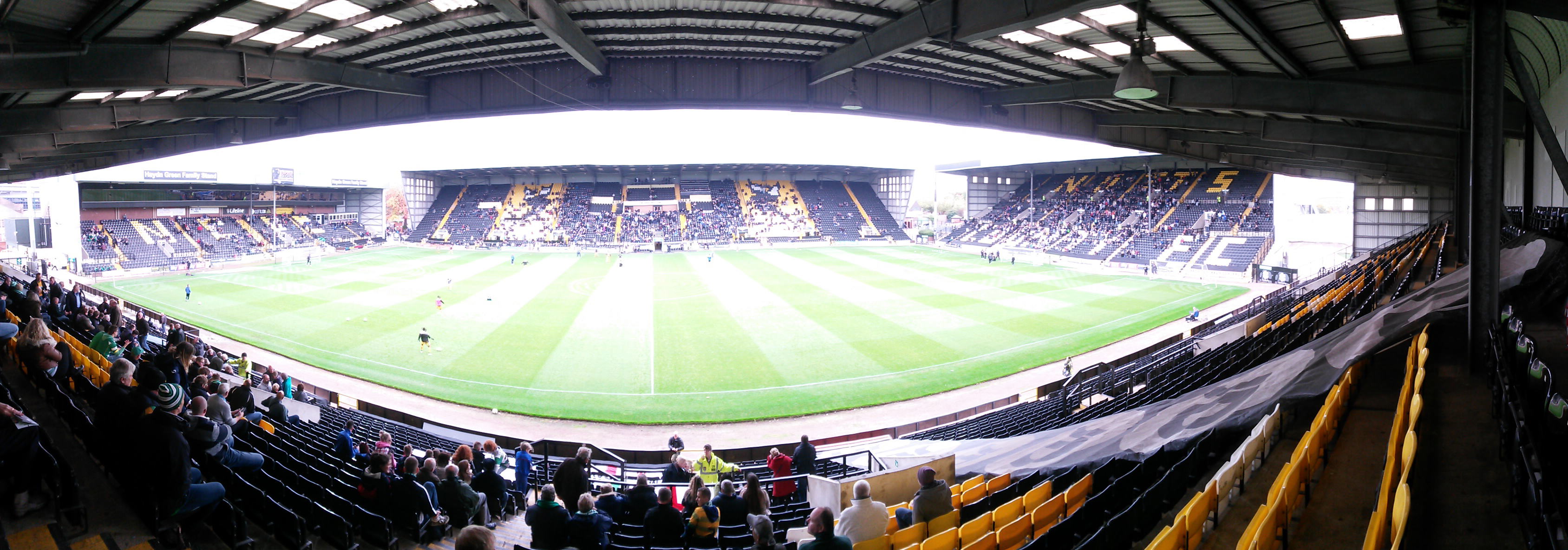 panoramic of meadow lane notts county