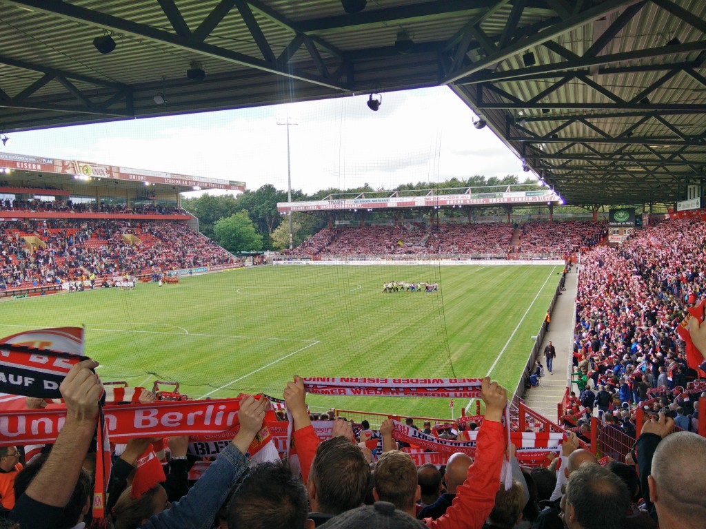 Fans engaging at pre match.