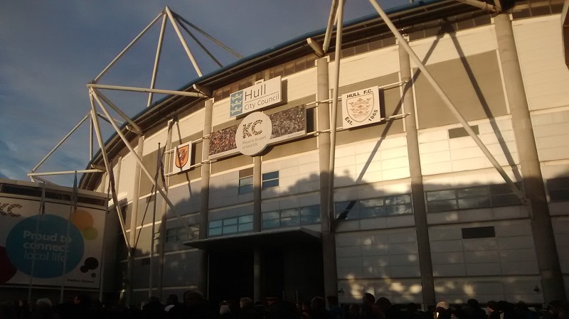 outside the kc stadium hull humberside