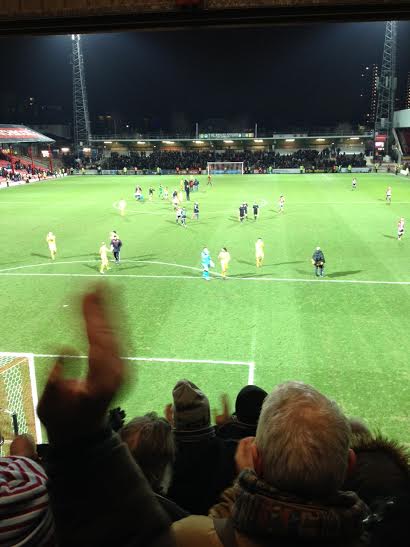 Griffin Park Brentford 1-3 Burnley in the Championship