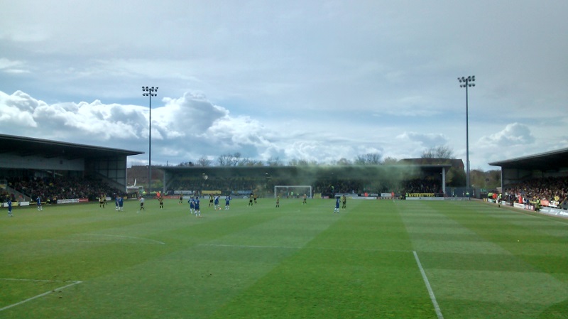 the pirelli stadium the home of burton albion