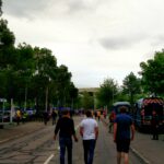 Outside the Stade Geoffroy-Guichard