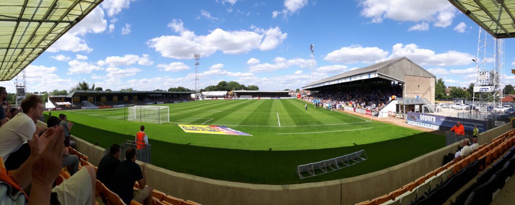 panoramic shot from the south stand at the abbey stadium cambridge