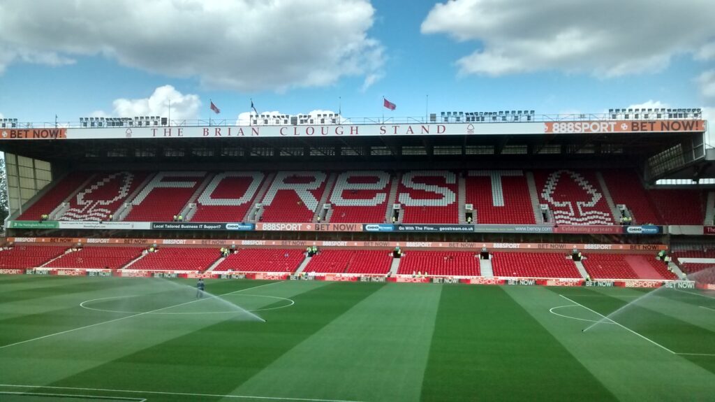 brian clough stand at the city ground nottingham forest