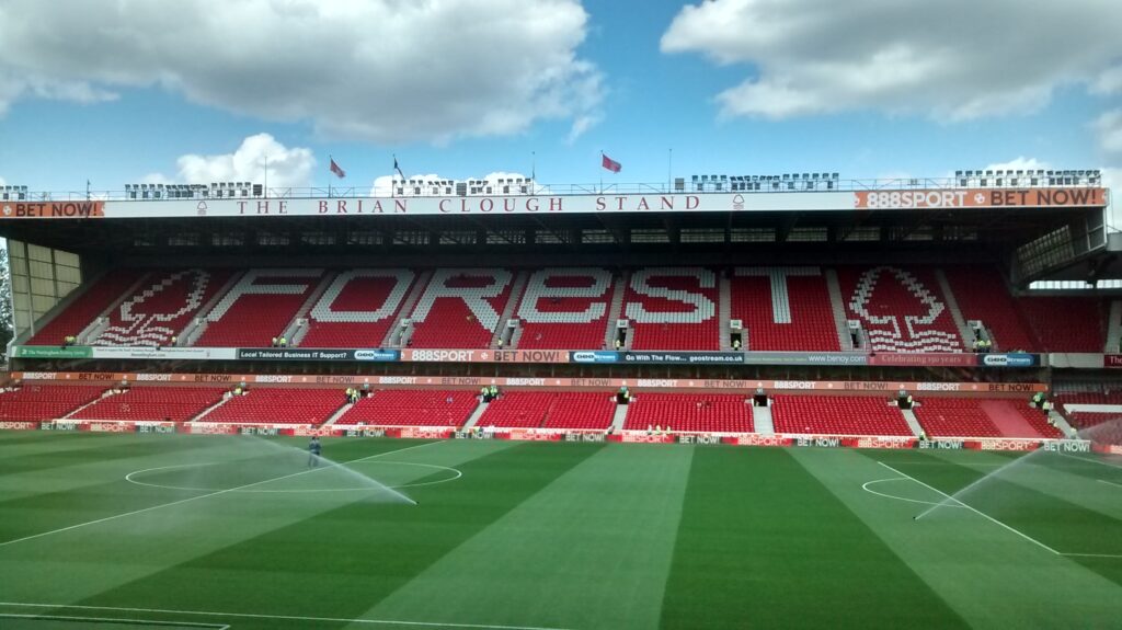 brian clough stand at the city ground nottingham forest