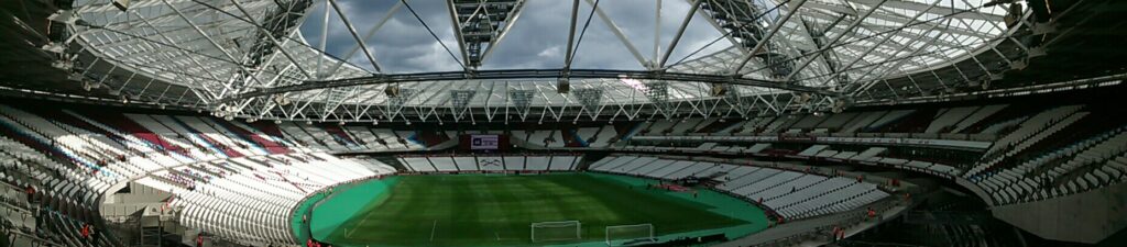 panoramic of the olympic stadium the now london stadium