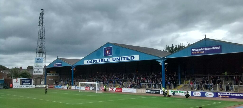 terrace at carlisle united ground brunton park