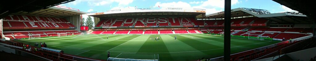 Panoramic of the City Ground Nottingham