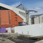 The new main stand at Anfield the home of Liverpool fc