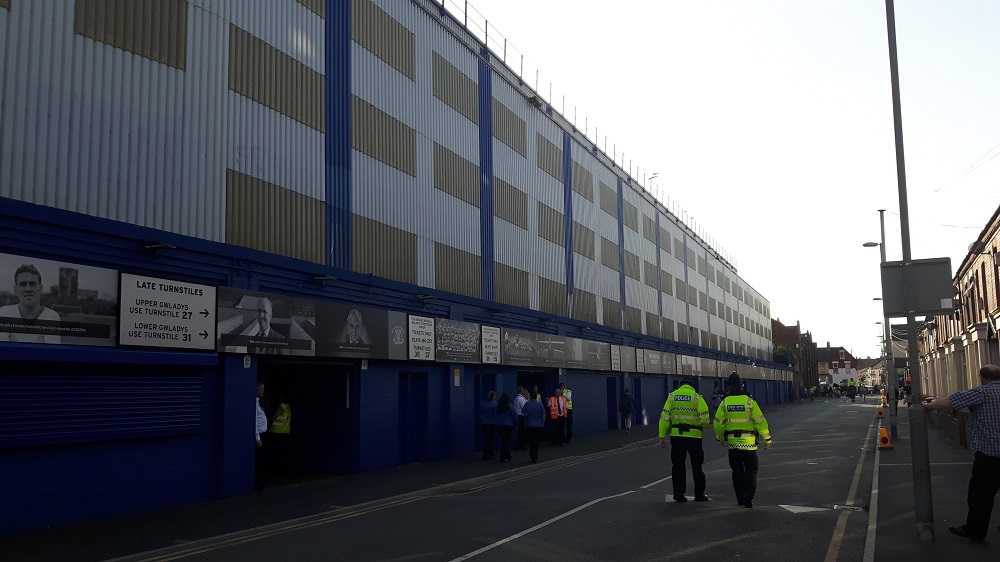 Back of the Bullens Road Stand Everton
